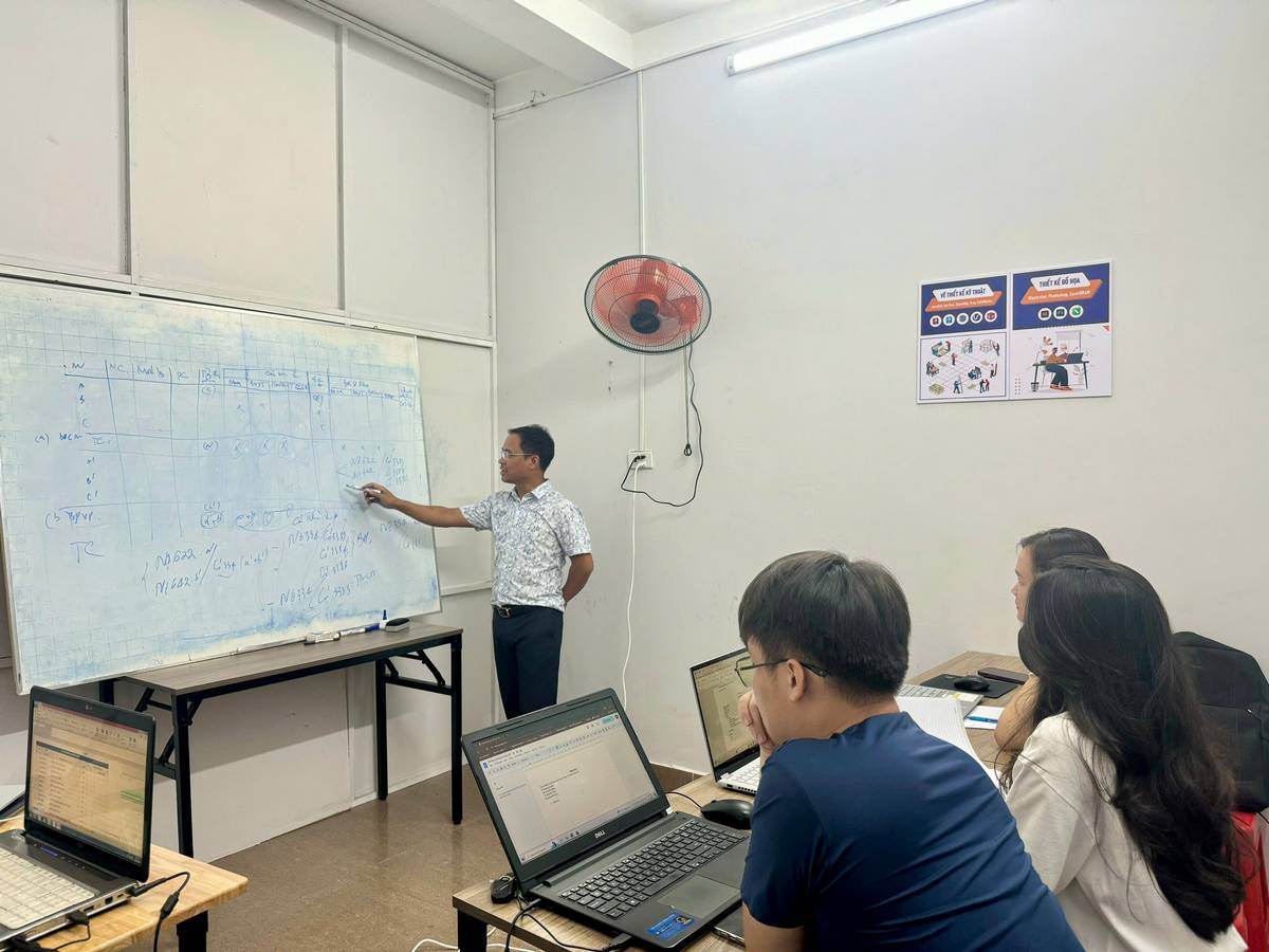 Giáo viên tận tình hướng dẫn